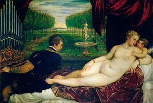 Venus con un organista y Cupido, c.1540-50